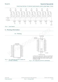 74LVC374AD-Q100J Datasheet Pagina 3