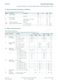 74LVC374AD-Q100J數據表 頁面 5