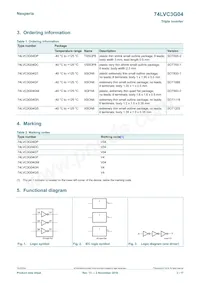 74LVC3G04GN Datasheet Pagina 2