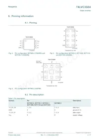 74LVC3G04GN Datasheet Pagina 3