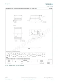 74LVC3G04GN數據表 頁面 9