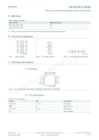 74LVC3G17DP-Q100H Datasheet Pagina 2