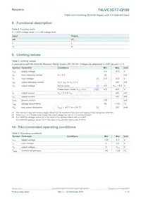 74LVC3G17DP-Q100H Datenblatt Seite 3