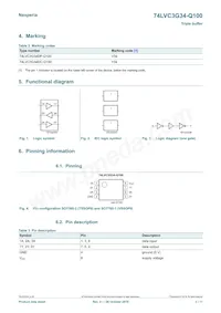 74LVC3G34DC-Q100H Datenblatt Seite 2