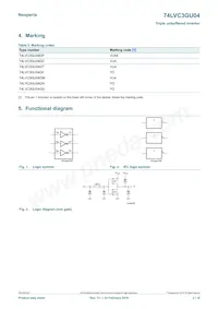 74LVC3GU04GD Datasheet Pagina 2