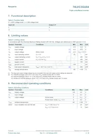 74LVC3GU04GD Datasheet Page 4