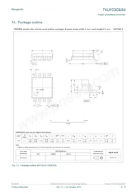 74LVC3GU04GD數據表 頁面 9