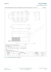 74LVC3GU04GD數據表 頁面 11