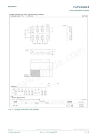 74LVC3GU04GD Datasheet Pagina 15