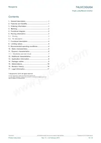 74LVC3GU04GD Datasheet Pagina 18