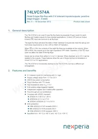 74LVC574APW/AUJ Datasheet Copertura