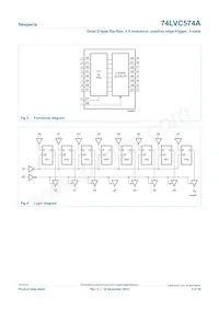 74LVC574APW/AUJ Datasheet Pagina 3