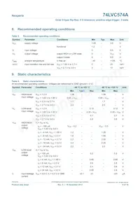 74LVC574APW/AUJ Datasheet Pagina 6