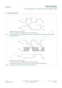 74LVC574APW/AUJ Datasheet Pagina 9