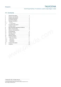 74LVC574APW/AUJ Datasheet Pagina 19