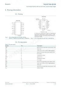 74LVC74AD-Q100J Datasheet Pagina 3