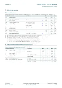 74LVCH245APW/AUJ Datasheet Page 4