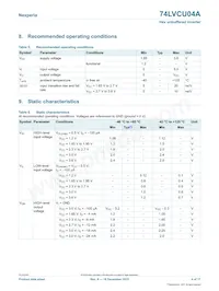 74LVCU04APW/AUJ Datenblatt Seite 4