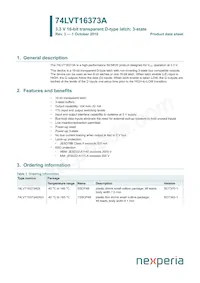 74LVT16373ADL Datasheet Copertura