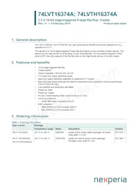 74LVT16374AEV Datasheet Copertura