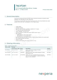 74LVT241PW/AUJ Datasheet Cover