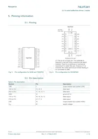 74LVT241PW/AUJ Datasheet Page 3