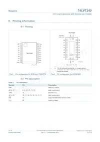 74LVT245PW/AUJ Datasheet Pagina 3