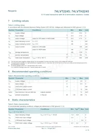 74LVTH2245DB Datasheet Page 4