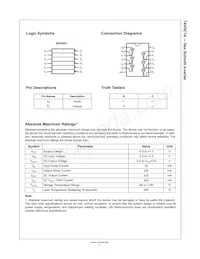 74VHC14SJ Datasheet Page 2