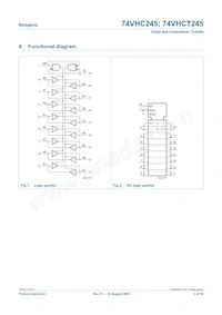 74VHCT245PW/AUJ Datasheet Page 2