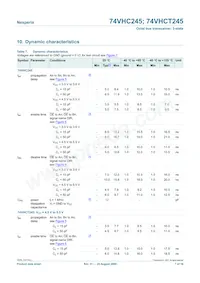 74VHCT245PW/AUJ Datasheet Page 7