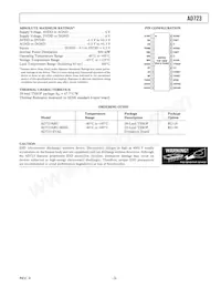 AD723ARUZ-REEL7 Datasheet Page 3