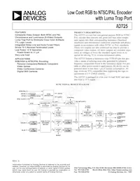 AD725ARZ-R7 Datenblatt Cover