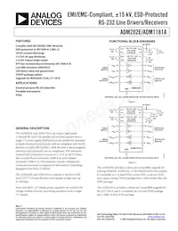 ADM202EARW-REEL數據表 封面