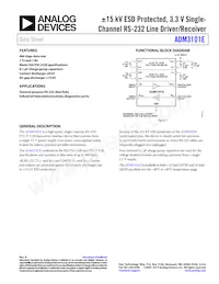 ADM3101EARQZ-REEL數據表 封面