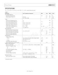 ADM3101EARQZ-REEL數據表 頁面 3