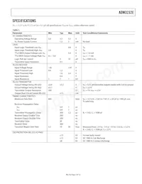 ADM3232EARWZ-REEL數據表 頁面 3