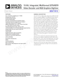 ADV7181CWBSTZ-REEL Datasheet Copertura