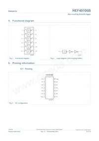 HEF40106BP數據表 頁面 2