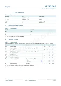 HEF40106BP Datasheet Pagina 3