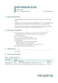 HEF4069UBTT-Q100J Datasheet Copertura