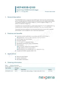 HEF4093BT-Q100 Datenblatt Cover