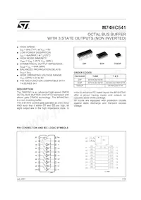 M74HC541RM13TR Datasheet Copertura