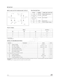 M74HC541RM13TR Datasheet Pagina 2