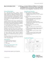 MAX14855GWE+T Datenblatt Cover