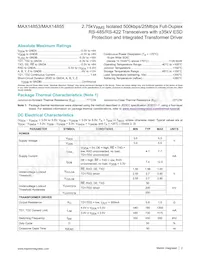 MAX14855GWE+T Datasheet Pagina 2