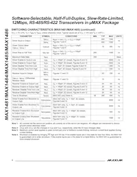 MAX1485EUB/GG8 Datasheet Page 4