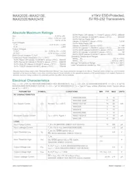 MAX241ECWI+TG002 Datasheet Pagina 2