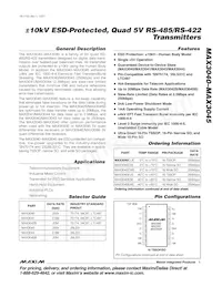 MAX3043EWE+ Datenblatt Cover
