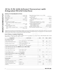 MAX3131EAI+T Datasheet Pagina 2